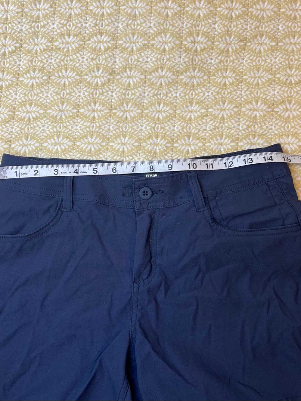 Prana Navy Blue Women's Active Bermuda Shorts - Picture 3 of 5